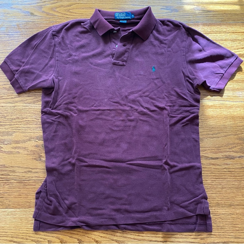 maroon polo by Ralph Lauren polo shirt